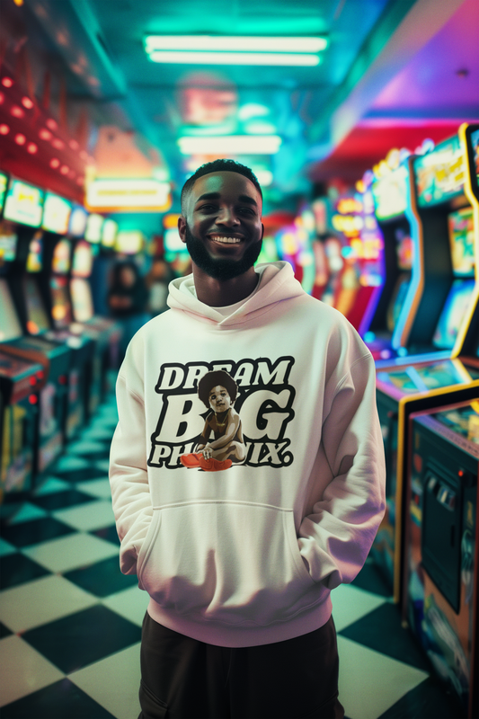 Dream Big Phoenix Hoodie | White